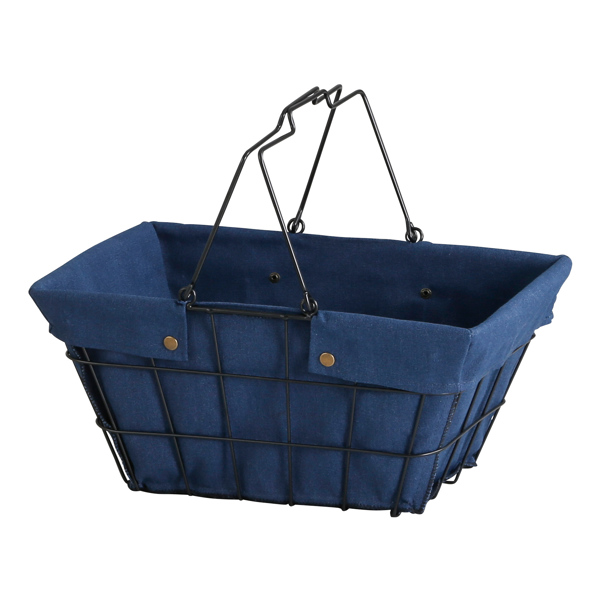 HABITER ワイヤーバスケット M 幅39×奥行27×高さ18cm