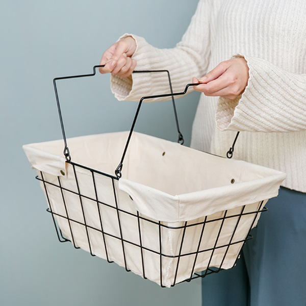 HABITER（アビテ） ワイヤーバスケット L 幅43×奥行30×高さ20cm