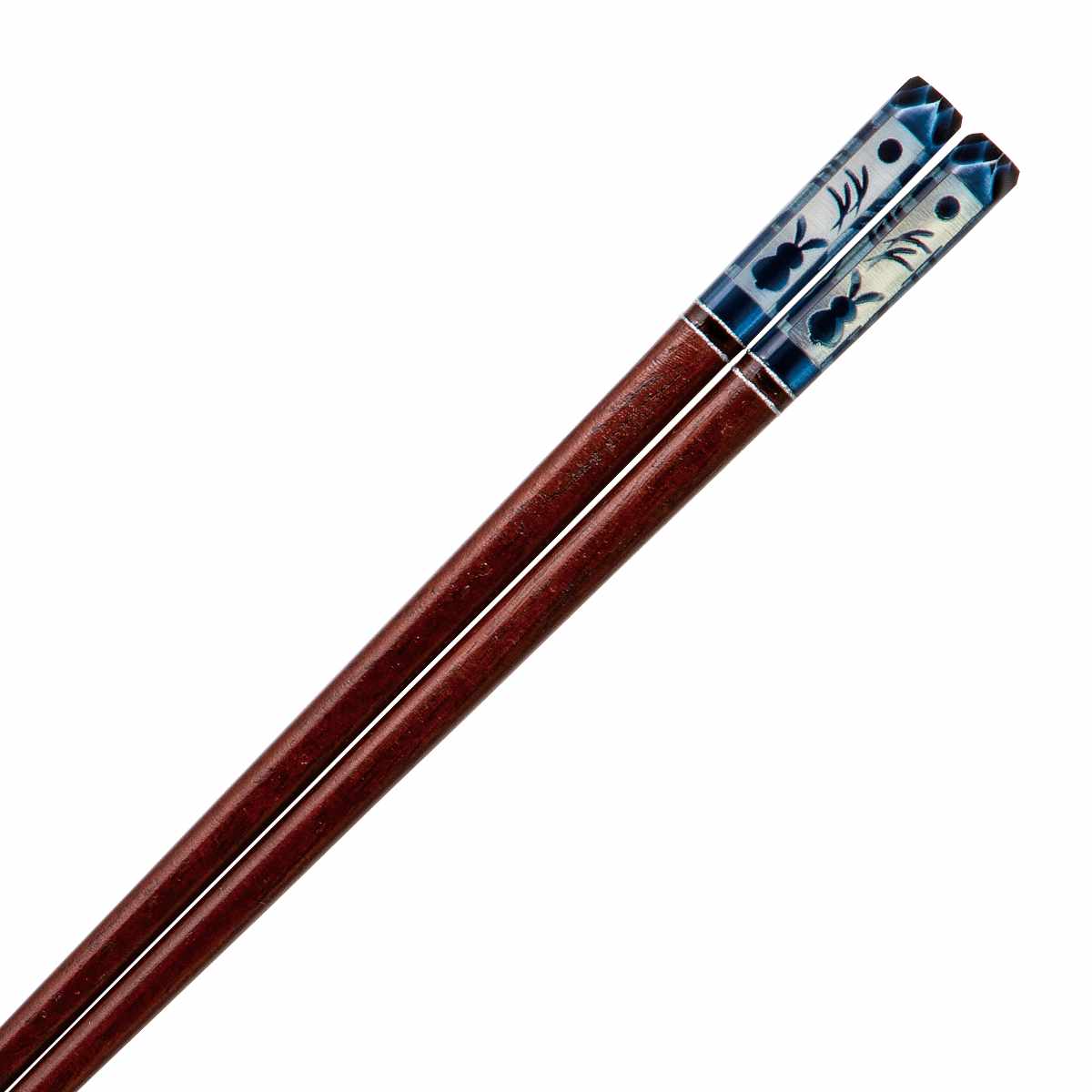 箸 アクリア 名月うさぎ 木製 天然木 漆 日本製 （ お箸 はし 木 先角