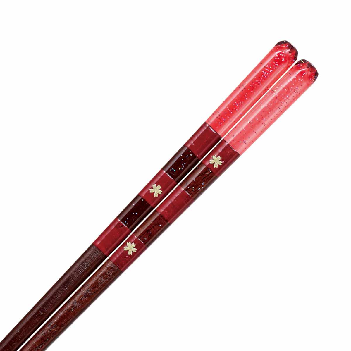 箸 あくりあ 桜御膳 木製 天然木 漆 日本製 （ お箸 はし 木 先角