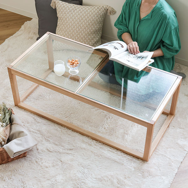 ①木製の長方形ガラステーブル ①木製の長方形ガラステーブル 楽天市場】テーブル センターテーブル