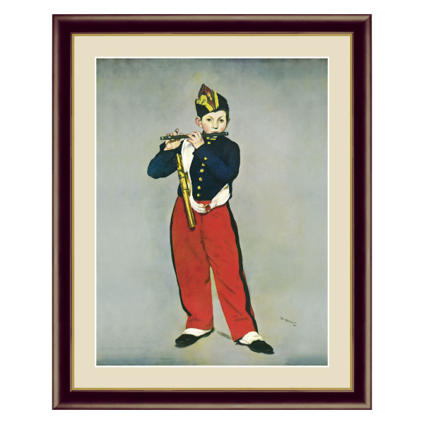絵画 『笛を吹く少年』 52×42cm エドゥアール・マネ 1866年 額入り 巧