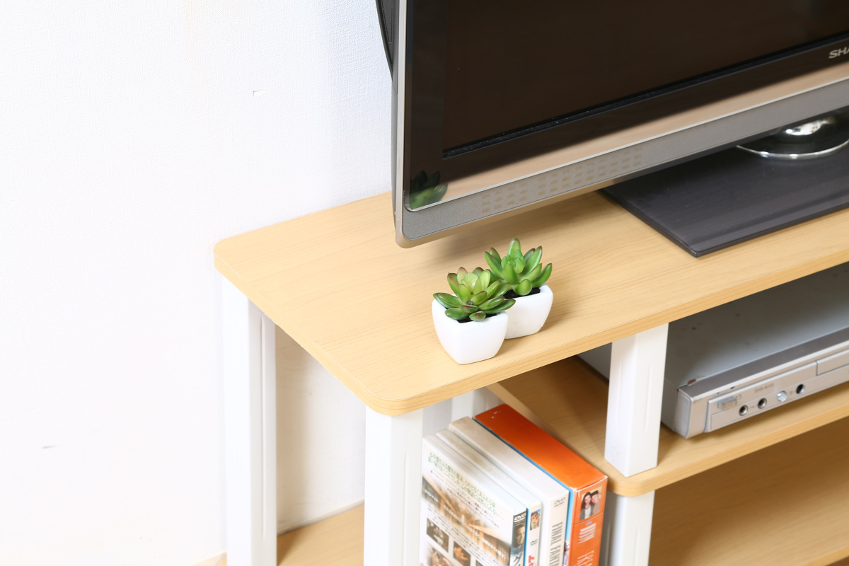 不二貿易（Fuji Boeki） テレビ台 幅111.5cm 工具不要 簡単組立