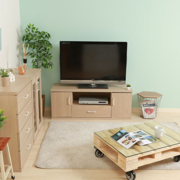 テレビ台　ローボード　幅118 北欧風 不二貿易（Fuji Boeki） テレビ台 ローボード 北欧風 シンプルデザイン