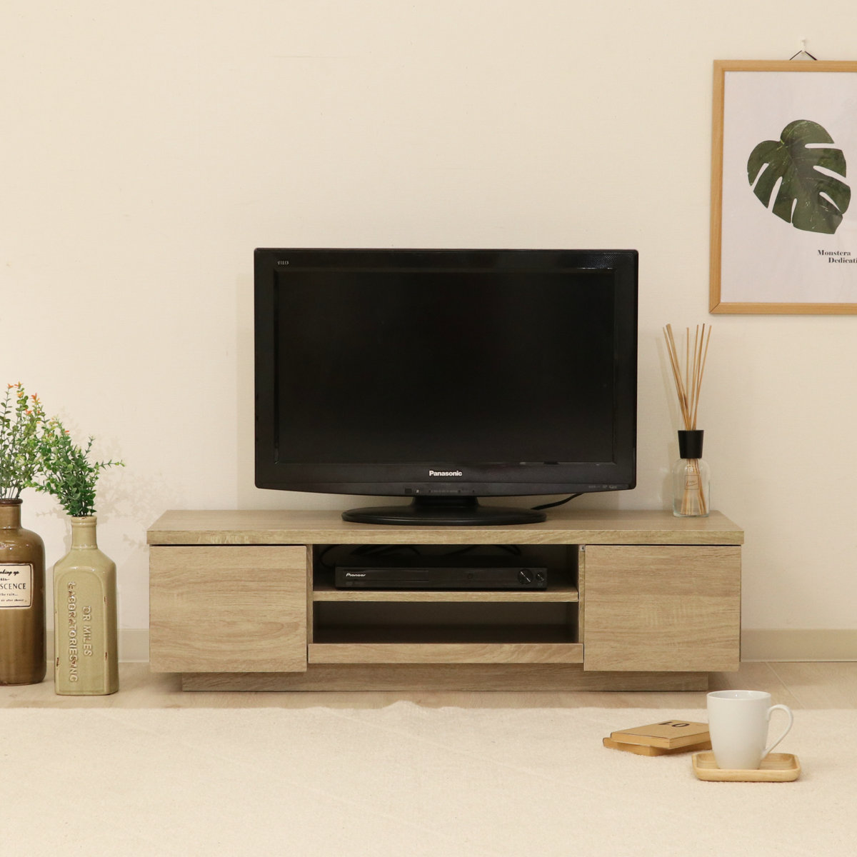 テレビ台 幅100cm 40型対応 ローボード...の詳細画像4