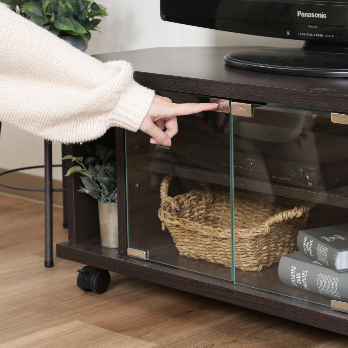 不二貿易（Fuji Boeki） テレビ台 幅78.5cm コーナー型 北欧風