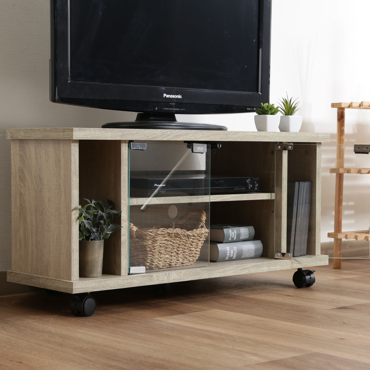 不二貿易（Fuji Boeki） テレビ台 幅78.5cm コーナー型 北欧風