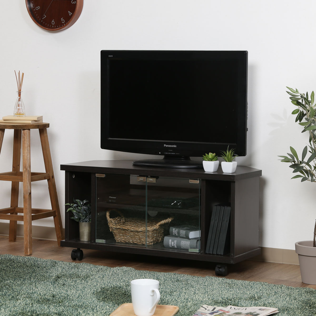 テレビ台 不二貿易（Fuji Boeki） テレビ台 幅78.5cm コーナー型 北欧風