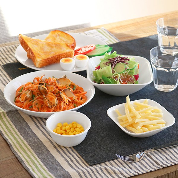 パール金属 プレート 22cm コレール CORELLE 強化ガラス （ 食洗機対応