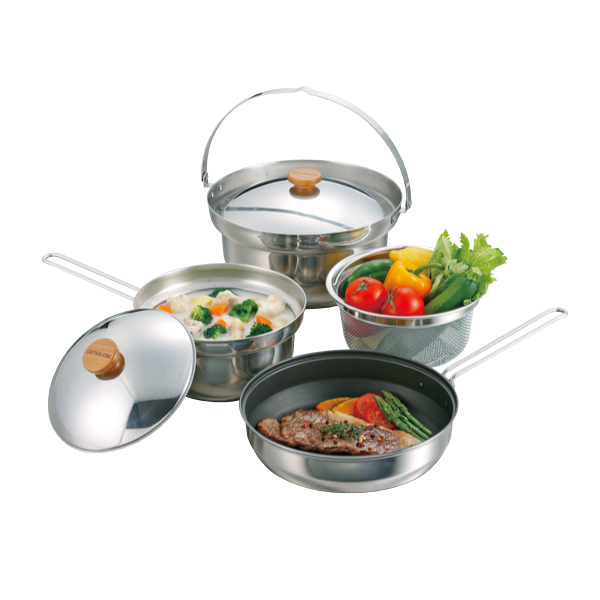 パール金属 アウトドア 調理器具 ステンレスクッカー セット マルチ
