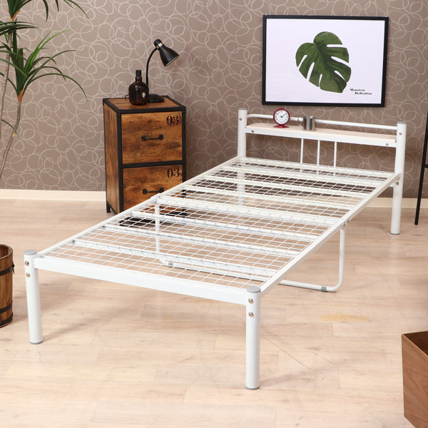 パイプベッド シングル スチール 宮付き ベッドフレーム シングルベッド 不二貿易（Fuji Boeki） ベッド シングル パイプベッド 宮棚 ラック