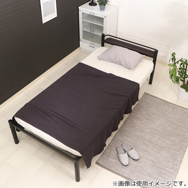 不二貿易（Fuji Boeki） ベッド シングル パイプベッド 宮棚 ラック