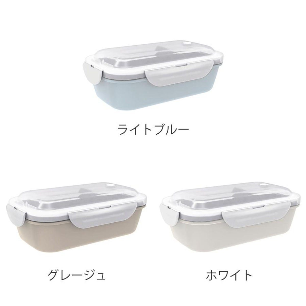お弁当箱 1段 500ml パッキン一体型 ラ...の詳細画像2