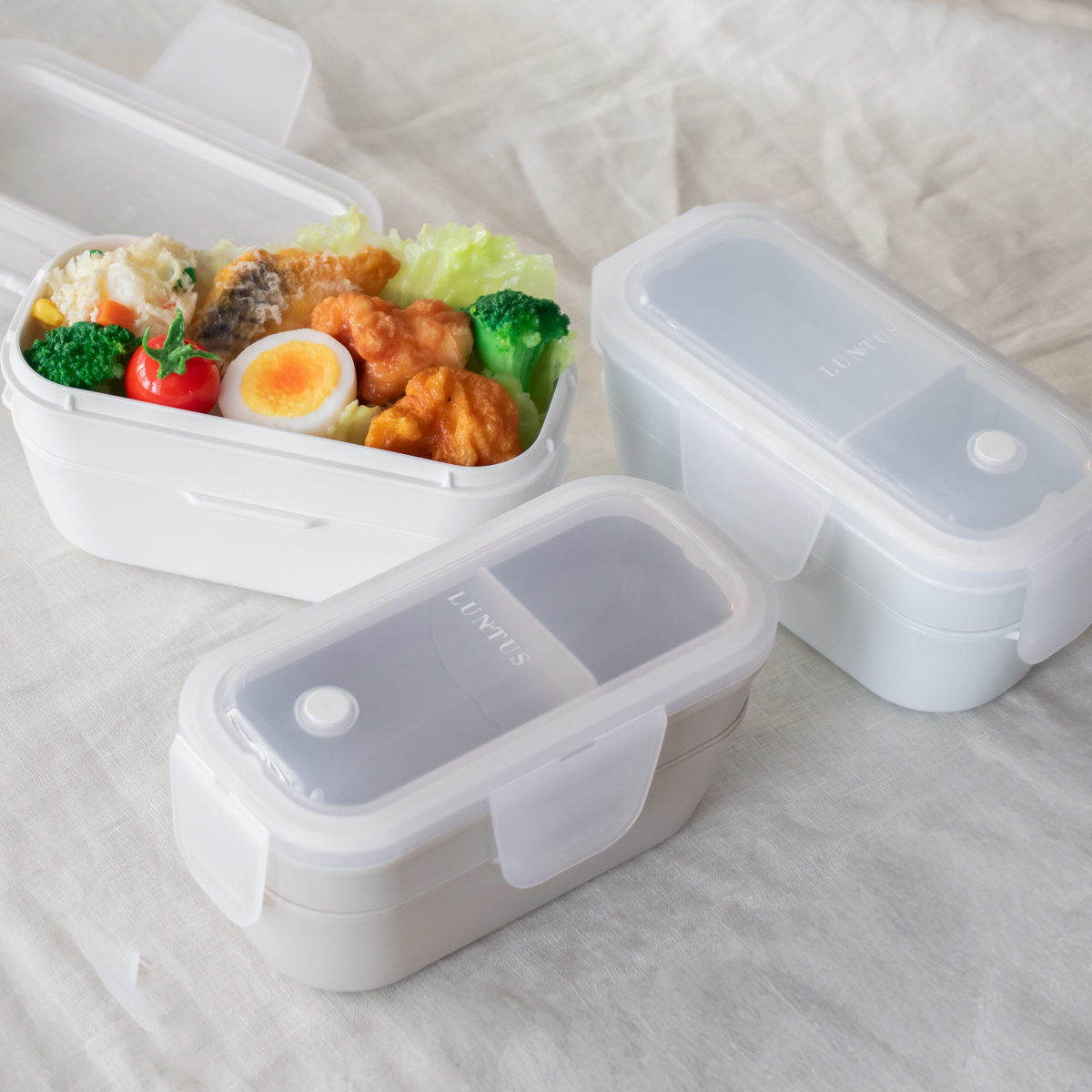 アスベル（ASVEL） お弁当箱 2段 600ml パッキン一体型 ランタス