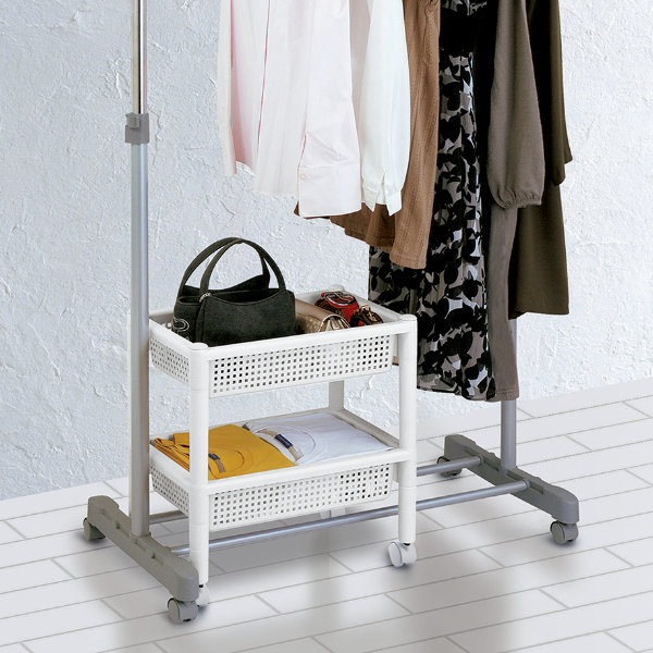 不動技研（FUDOGIKEN） ワゴン 幅29×奥行45×高さ48.7cm パイプハンガー