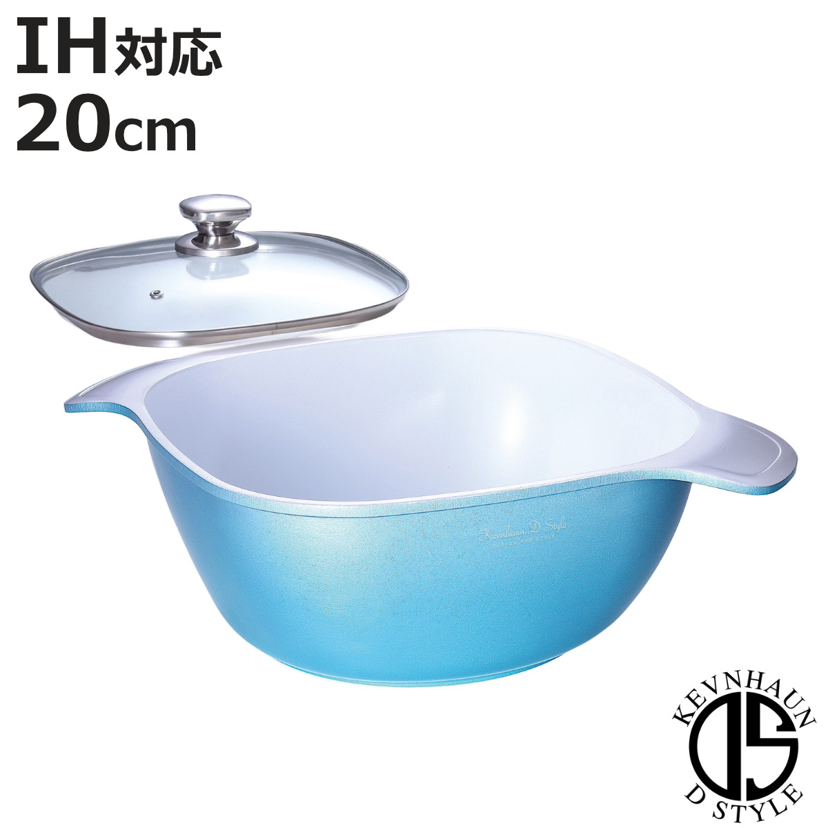 ����� 20cm IH�Ή� KEVNHAUN �V���C�j�[�Z���~�b�N�V���[�Y �X�N�G�A�L���Z���[�� �i ih �K�X�ΑΉ� �Z���~�b�N���H �A���~�� �[�^ 20�Z���` �j