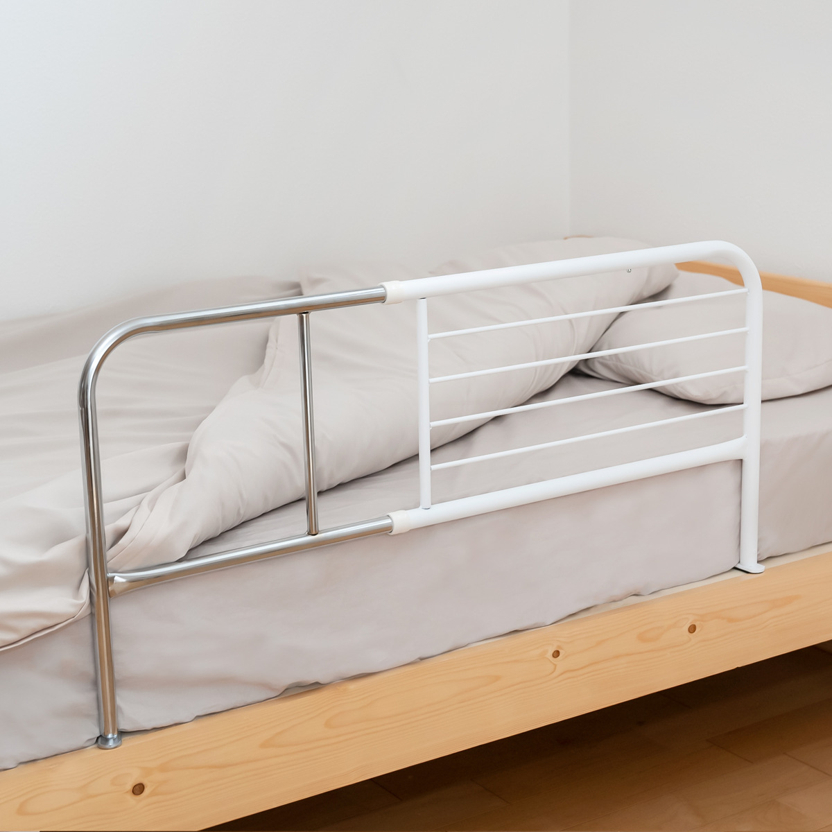 不二貿易（Fuji Boeki） ベッドガード 高さ45cm 3個セット 伸縮式 幅95