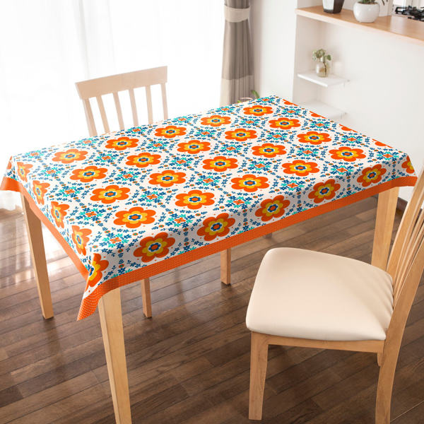 テーブルクロス 120×150cm スカンジナビア レーヌ 撥水 樹脂 日本製