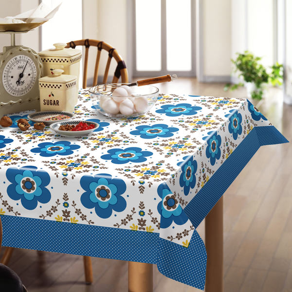 テーブルクロス 120×150cm スカンジナビア レーヌ 撥水 樹脂 日本製