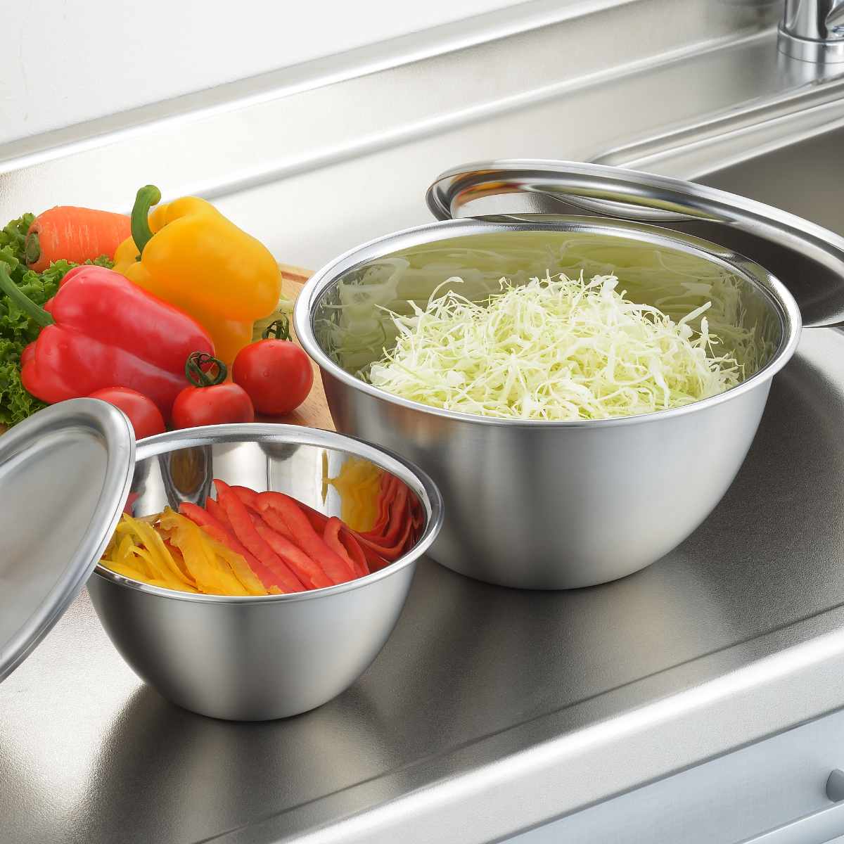 Tupperware ステンレス クッキング ボール セット Tupperware ステンレスクッキングボウルセット Tupperware