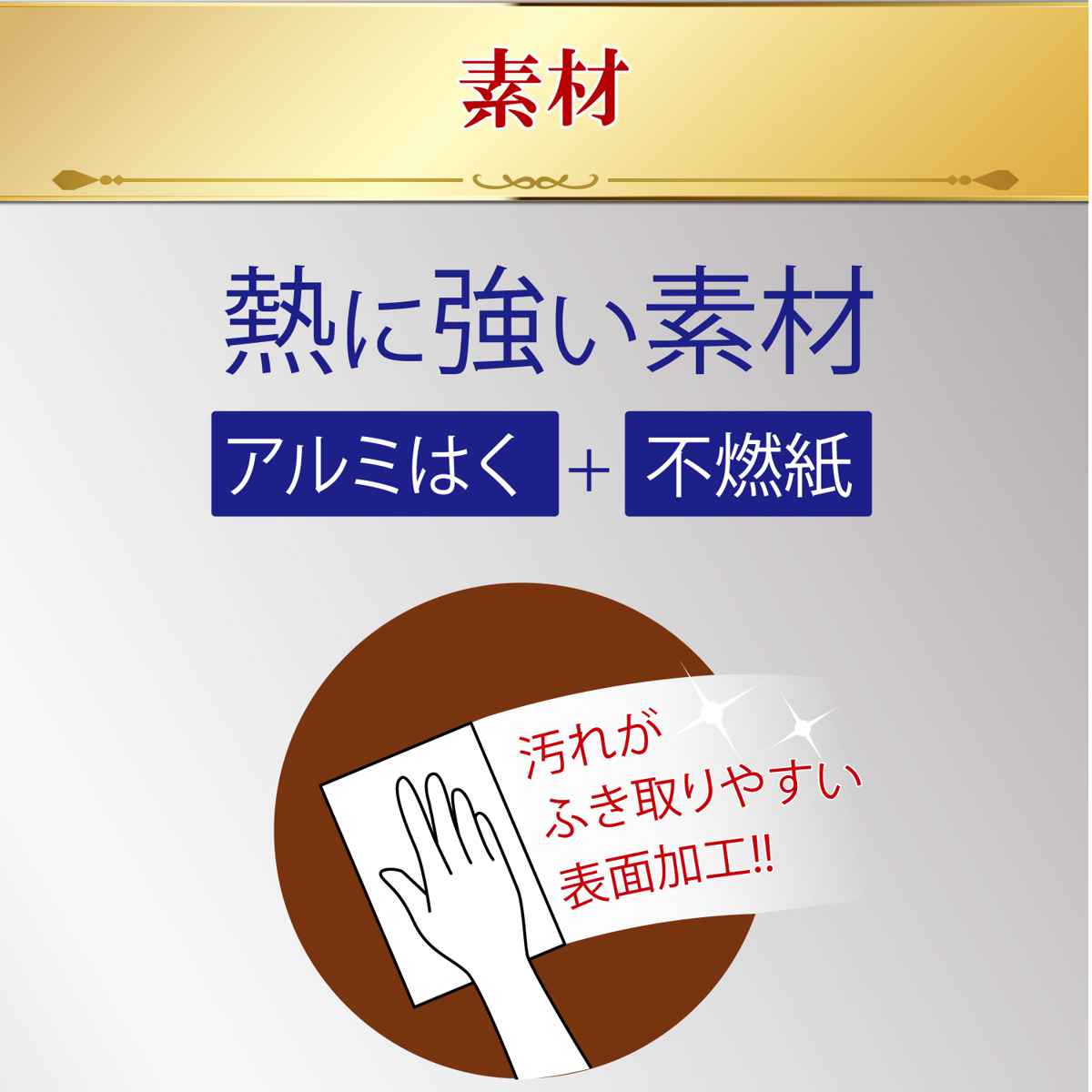 コンロカバー 幅60cm用 システムガスマット...の詳細画像4