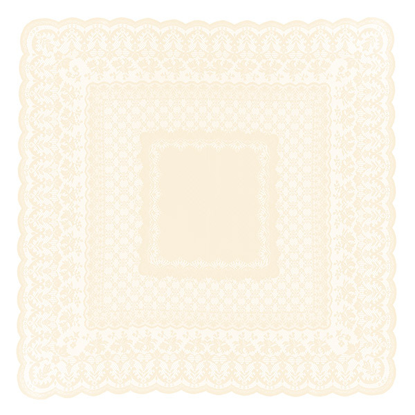 テーブルクロス 140×140cm 撥水加工 正方形 レース 日本製 （ テーブル