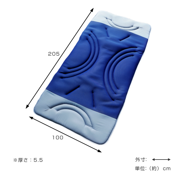 敷き布団 シングル ルナエアー スマート 洗濯可能 薄型 軽量 メッシュ生地 （ 敷き 布団 ふとん 薄い 軽い 丸洗い 通気性 敷布団 敷きふとん 日本製 ）_1