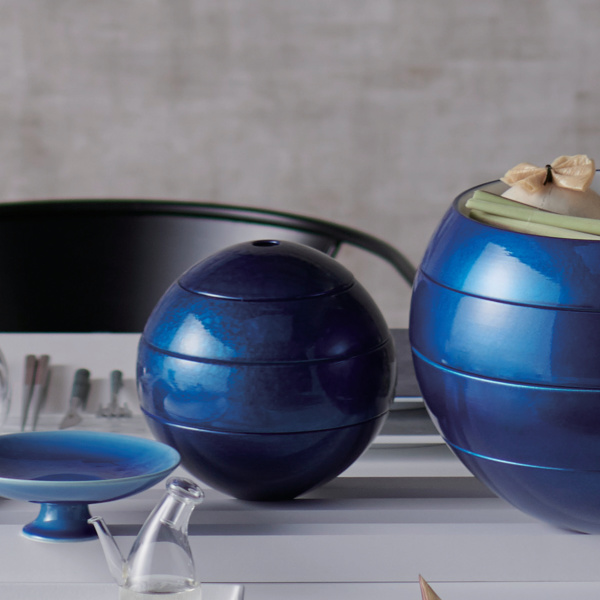 M.STYLE（エムスタイル） お重 3段 珠型三段段重 中 M.STYLE URUSHI 漆