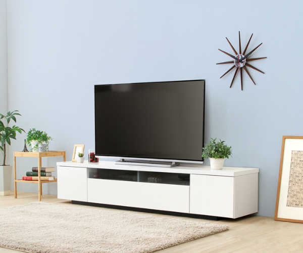 美品　テレビ台　日本製　木製 テレビ台 ローボード 幅180cm 木製 日本製 完成品 （ テレビボード TV