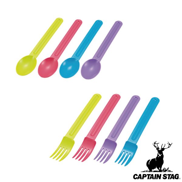 �X�v�[�� �t�H�[�N �A�E�g�h�A �e4�{�� �R�� �L���v�e���X�^�b�O CAPTAIN STAG �i �J�g�����[ �Z�b�g �H�� �v���X�`�b�N �L�����v �o�[�x�L���[ �j