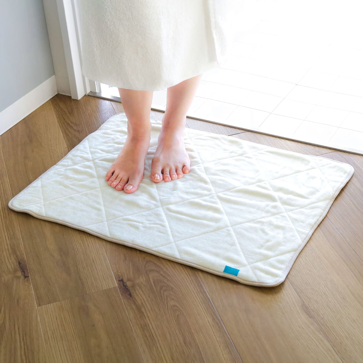 バスマット 50×70cm カララカ タオルバスマット タオル地 洗濯機 乾燥