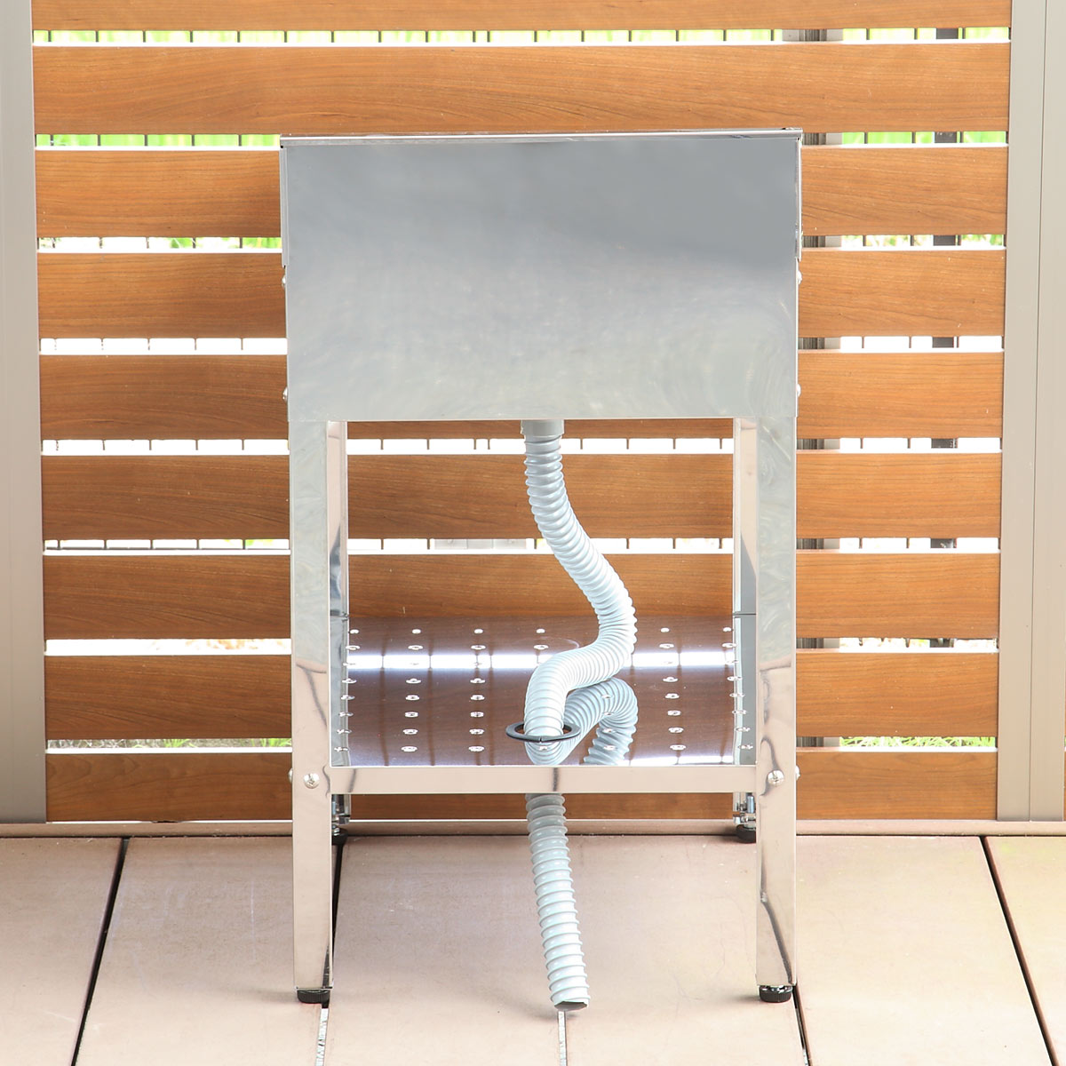 流し台 ステンレス 簡易流し台 幅45×奥行55×高さ78cm ガーデンシンク 屋外 （ シンク アウトドアシンク アウトドア ステンレス製 ）_3