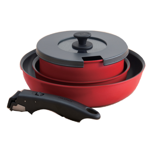 THERMOS（サーモス） 取っ手のとれるフライパン5点セット ガス火専用