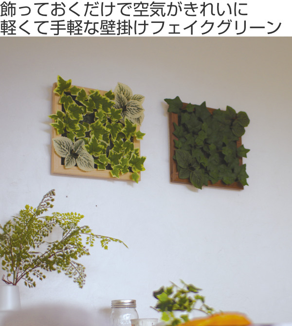 人工観葉植物 壁面 フレーム付 エクリア 消臭...の詳細画像1