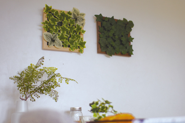 人工観葉植物 壁面 フレーム付 エクリア 消臭...の詳細画像5