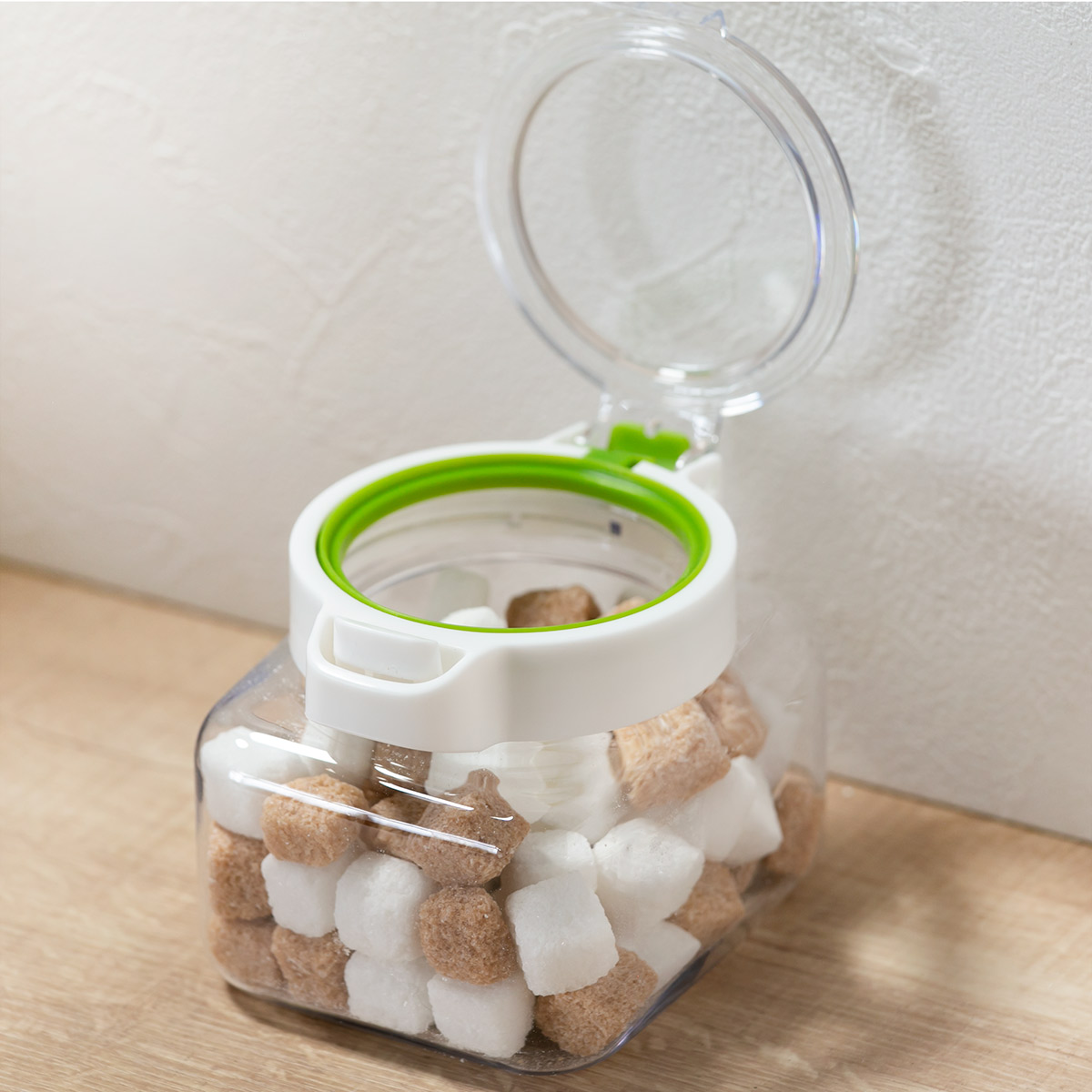 保存容器 密閉 550ml キーポット 角型 （ ワンプッシュ KEEPOT