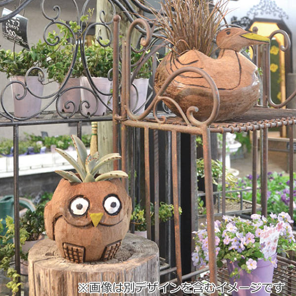 あひるのフラワープランター ガーデン 園芸 植木鉢 鉢 148-002 プランター 鉢置き あひるのココプランター （ 植木鉢 カバー ポット