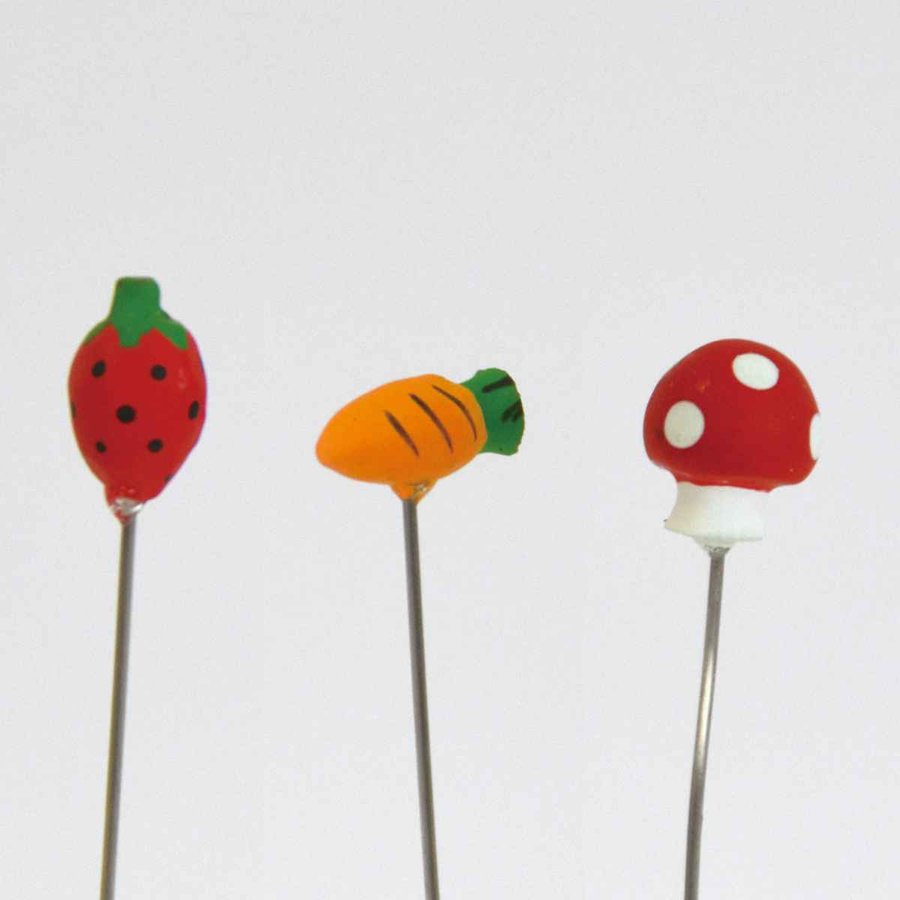 ガーデンピック ミニピック イチゴ ニンジン キノコ 3種セット