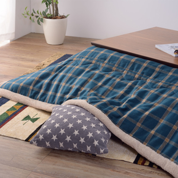 東谷 こたつ布団 薄掛け 190×230cm ウィンドウペンチェック チェック柄