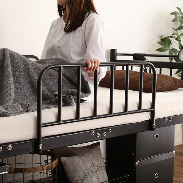 ホームテイスト（HOME taste） ロフトベッド 宮付き 高さ調節 ミドル