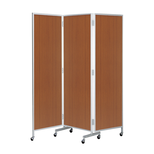 法人限定） 衝立 三つ折り 高さ200cm 木目調 パーテーション