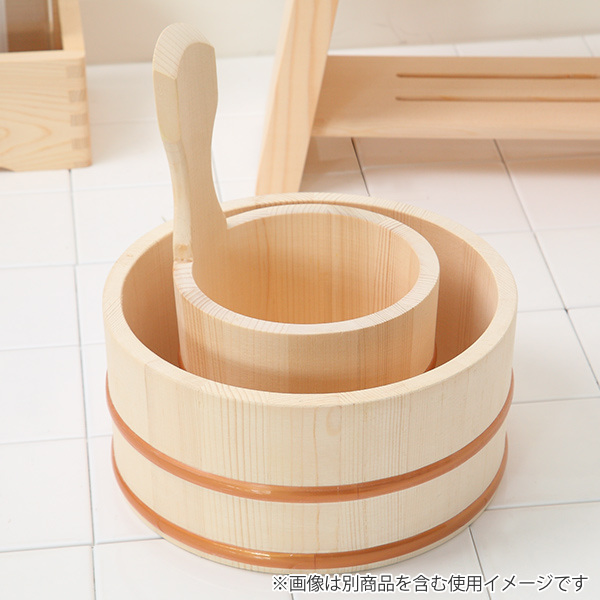 木製湯桶 ゆ 木製 湯桶 桶 おけ 天然木 （ 手おけ お風呂 浴用品 木