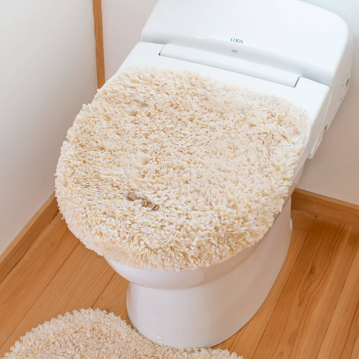 トイレフタカバー 兼用 フルーリスフレ （ トイレ蓋カバー 洗える