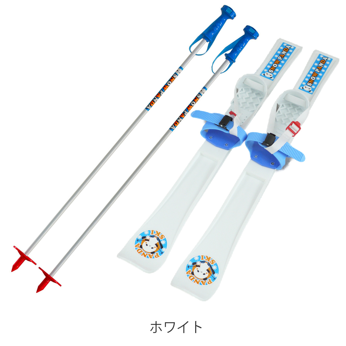 スキーセット パンダスキー 75cm （ 初心者 スキー板 ストック スキー