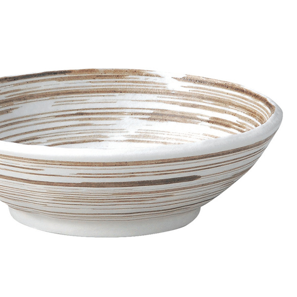 M.STYLE（エムスタイル） 鉢 13cm 浅鉢 エムスタイルジャポネ 刷毛渦