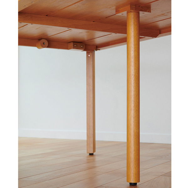 天然木テーブル専用脚 木製 天然木 アジャスター 継脚 （ 4本セット