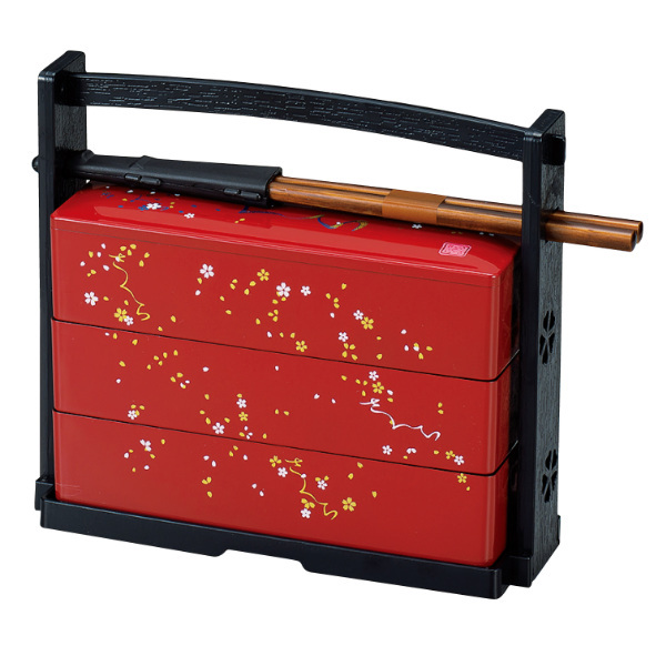 お弁当箱 3段 600ml さくら 野点弁当 HAKOYA （ 弁当箱 ランチボックス
