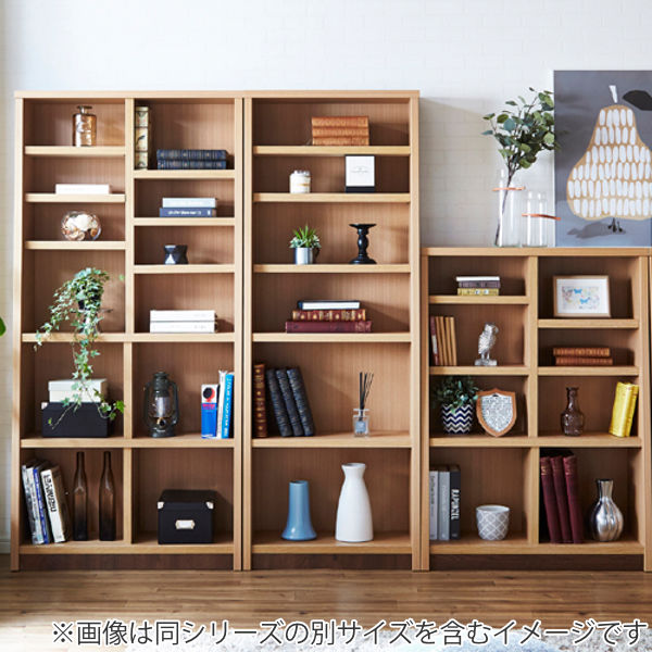 本棚 木製 ブックシェルフ 強化棚板 日本製 幅87cm 高さ180cm （ 壁面収納 オープンラック シェルフ コミックラック 収納棚 国産 ）の画像