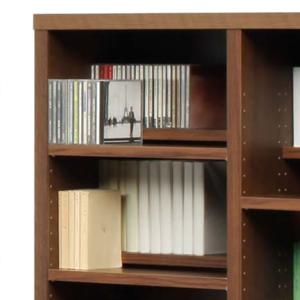 本棚 木製 コミックシェルフ 前後分割可動棚 日本製 幅90cm 高さ120cm