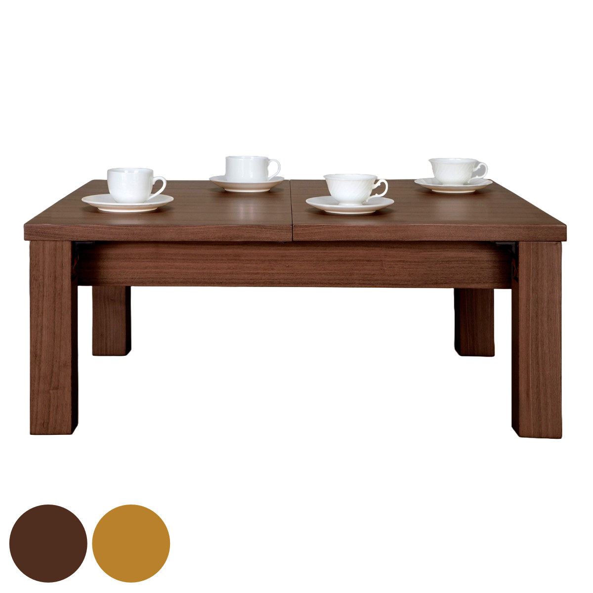 リビングテーブル 伸縮 幅90〜120cm 4人用 伸縮ローテーブル 折れ脚 座卓 （ 伸長 テーブル 折りたたみ ローテーブル エクステンションテーブル ）